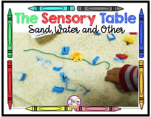 Sensory Table Task Cards | Sand Table Activities | Water Table Activities
