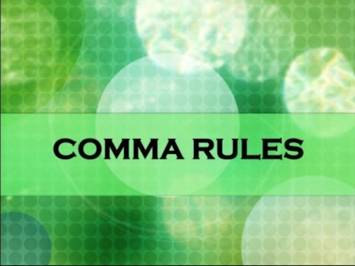 Preview of Comma Rules - Video Grammar Lesson
