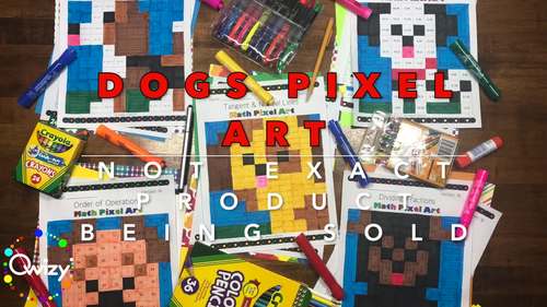 Dogs: Limits Pixel Art - Distance Learning Compatible by Qwizy | TpT
