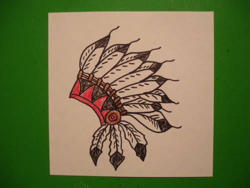 Let S Draw A Native American Headdress By Patty Fernandez Artist