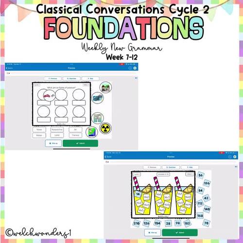 Classical Conversations Cycle 2 Boom Learning Digital Game Weeks 7-12