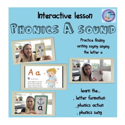 Preview of Learn the phonics letter sound a - recorded live lesson - experienced teacher