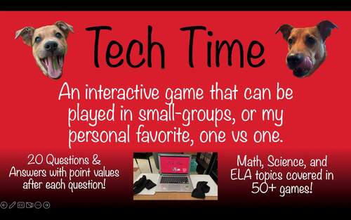 Multiplication and Division Game Tech Time (DIGITAL) ***5th Grade