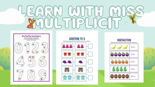 Kindergarten addition and subtraction by Multiplicity Club | TPT