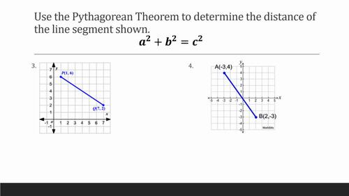 Distance and Midpoint on the Coordinate Plane PowerPoint™ Presentation