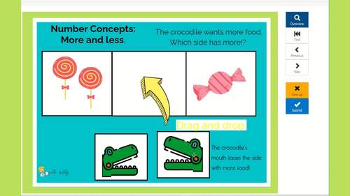 Number Concepts: More of Less (Digital Online Activity) by WriteAbility