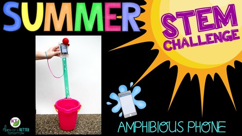 Preview of Summer STEM Activity or End of the Year STEM Activity - Amphibious Phone Video