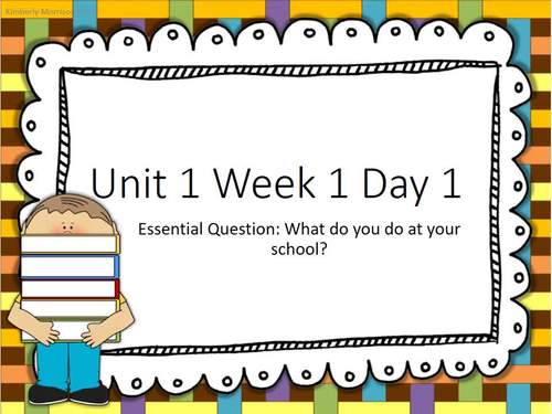 Wonders First Grade Unit 5 Presentation Bundle by Kimberly Morrison