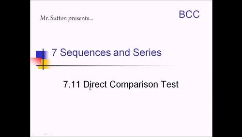 Direct Comparison Test