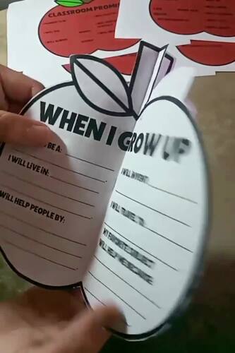 3D Apple Craft Back to School All About Me Bulletin Board first day of ...