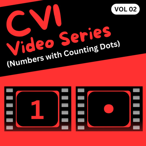 Preview of CVI Video Series|Numbers with Counting Dots Lesson(Level2) for Kids with CVI