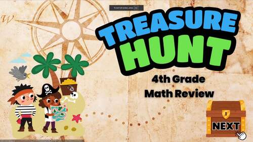 4th Grade Math Test Prep | 4th Grade Math Review Google Slides Game