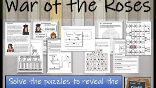 War of the Roses Escape Room Activity by Creative Primary Literacy