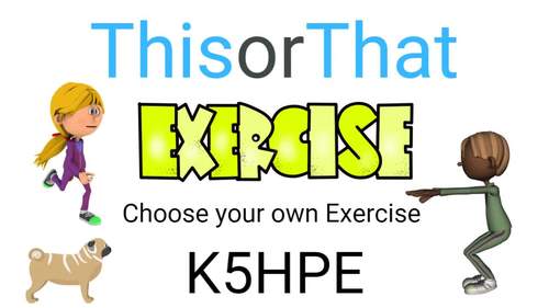 Preview of This or That #3, Choose Your Own Exercise, Kids Fitness Workout (7 Mins)