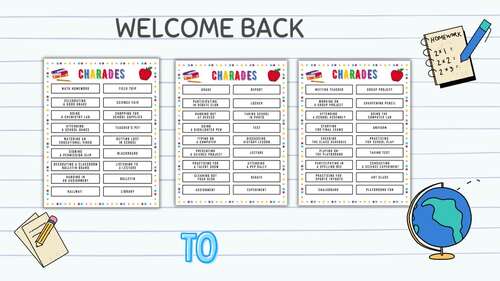 Back to School Classroom Games Activities First Day Teacher Resources ...