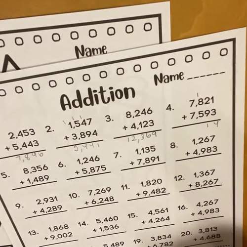 Color By Code Math Review | 3rd Grade Math