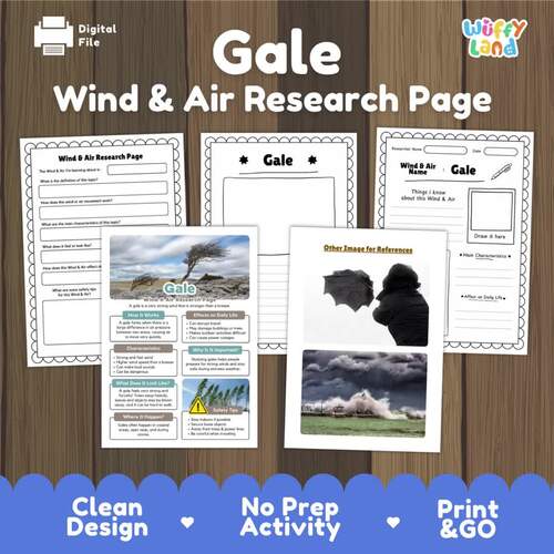 Gale Wind and Air Research Project | Weather Science Informational Text