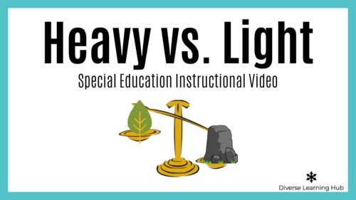 Preview of Heavy vs. Light  Distance Learning Special Education Lesson