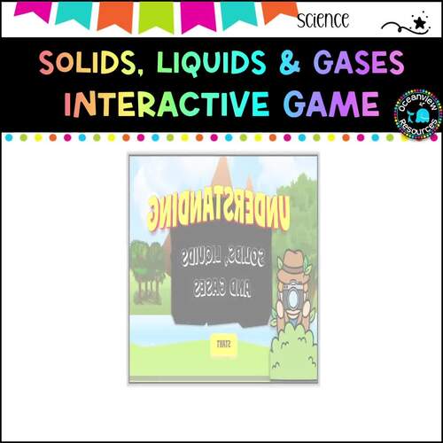 Solids, Liquids and Gases - INTERACTIVE PowerPoint Show game. Grades 1-2