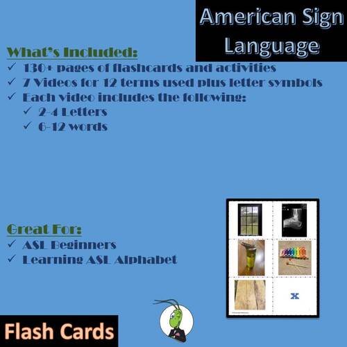 ASL Alphabet Flashcards & Activities Bundle | Sign Language A-Z for DHH Students