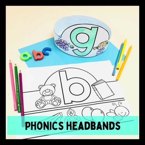 Kindergarten Phonics Hats | Alphabet Crowns | Group 3 - G O U L F B