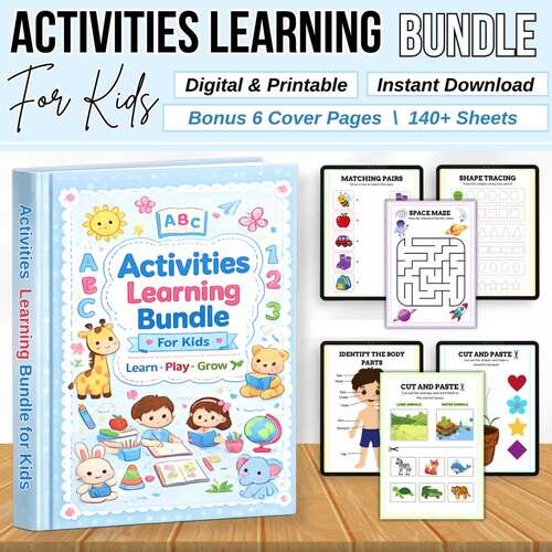 Preschool Learning Bundle | ABC, Numbers & Tracing Worksheets by MINI ...