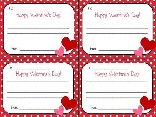 Valentines Day Candy Gram Note for Classmates, Team, Coworkers | TpT