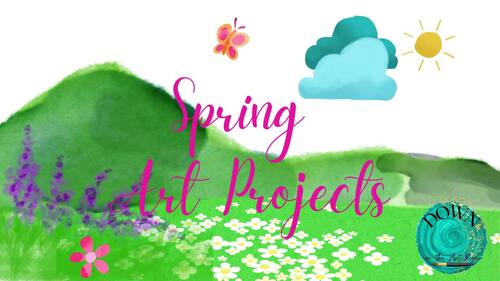 Spring Art Projects Elementary Art Lesson - Artist, Nature & Hummingbird