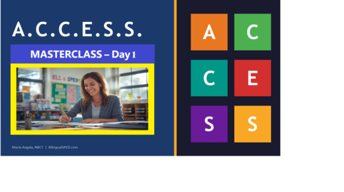 FREE PD Certification | Part 1 A.C.C.E.S.S. Literacy Framework ELL SPED ...