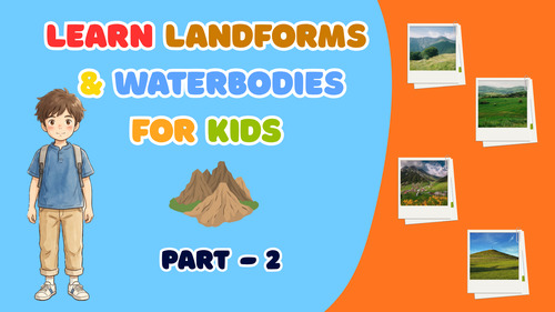 Preview of Learn Landforms and Water Bodies for Kids  | Geography Video Part - 2