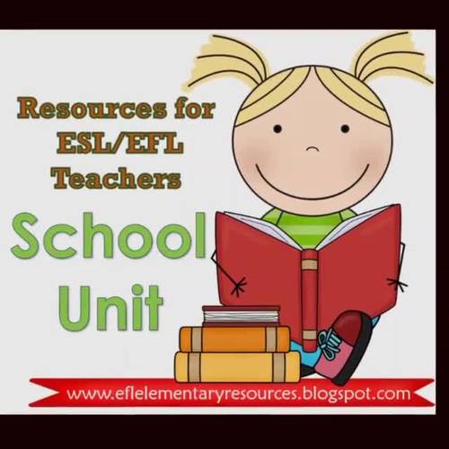 School Theme for Elementary ESL by HOLISTIC English Resources by ROSA ...