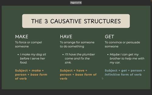 Causative Clauses Presentation: B2 Upper-Intermediate ESL Grammar Lesson