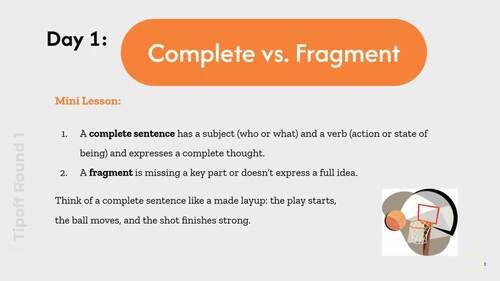 March Grammar Mini Lessons | 6th & 7th Grade ELA Test Prep | Basketball ...