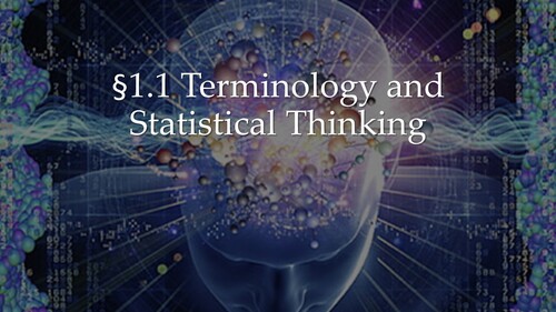 1.1 Terminology and Statistical Thinking by Math Redeemed | TPT