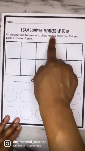 Composing and Decomposing Numbers up to 10 by The Minimal