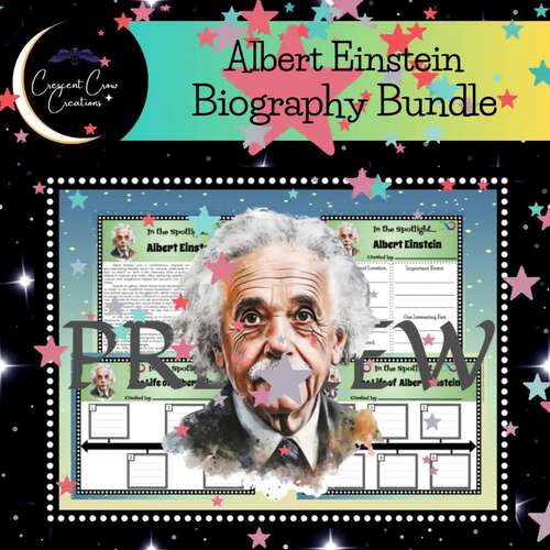 Albert Einstein Biography Report | Reading Passage & Graphic Organizers