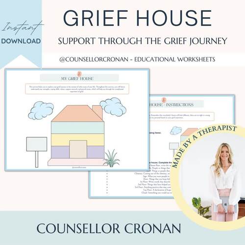 The grief house, self-exploration house, coping skills, death and loss ...