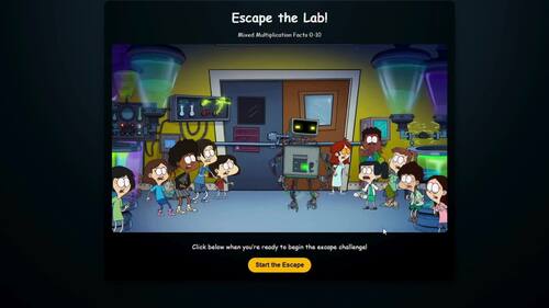Escape Room Math Activity Mixed Multiplication Facts Fluency 3rd 4th ...