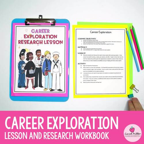 Comprehensive Career Exploration Lesson Plans and Research Workbook Guide