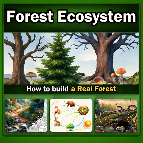 Preview of Forest Ecosystem: Food Chains & Biodiversity – Interactive Digital Lesson