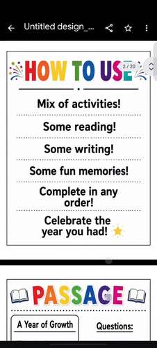 End of Year Fun Reading Activities Packet Last Week School May 3rd 4th ...