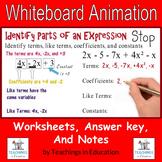 Identifying Expression Parts: Whiteboard Animation Packet