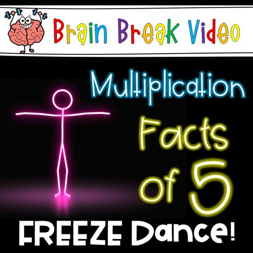 Preview of Multiplication Freeze Dance - Facts of 5