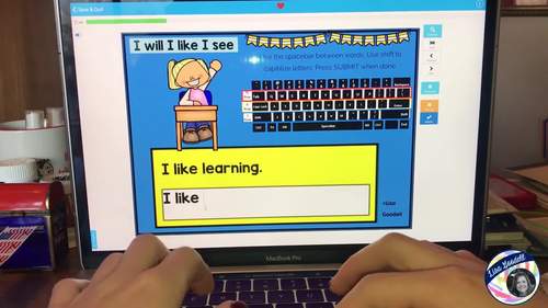 I Like Typing Internet Task Cards - Play on Internet - BOOM CARDS