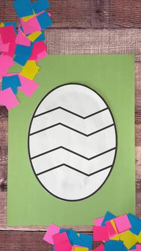 Easter Bunny & Egg Craft | Tear Art Fine Motor | Spring Craft ...