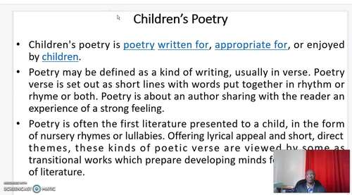 Preview of Children’s Poetry