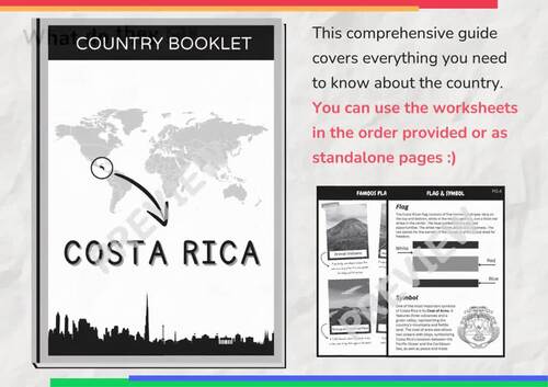 Costa Rica Country Study Booklet - Culture and Geography Activities ...