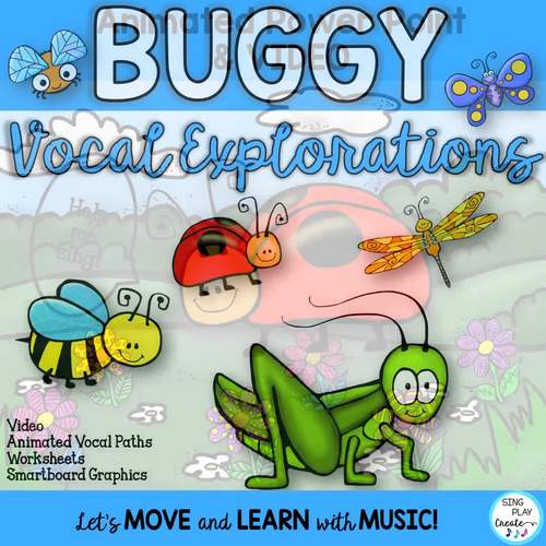 Vocal Explorations: Buggy Theme Video, Animated, Presentation, Worksheets