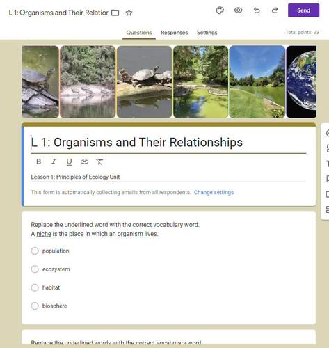 Principles Of Ecology UNIT BUNDLE | Biology By Secondary Science HQ