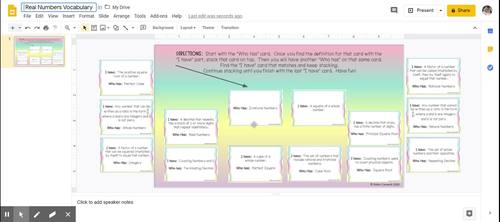 Real Numbers Definitions Digital Activity by Robin Cornecki - Round ...